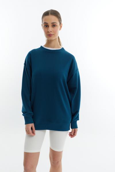 Long sweatshirt aquamarine