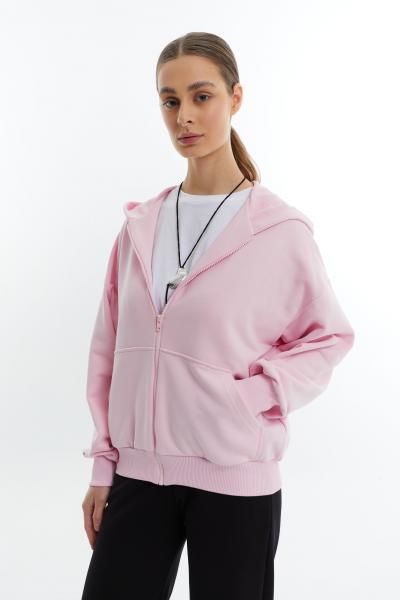 Zip hoodie without fleece marshmallows