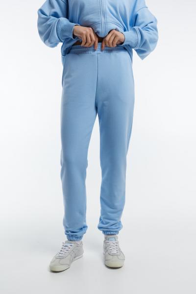 Pants without fleece blue