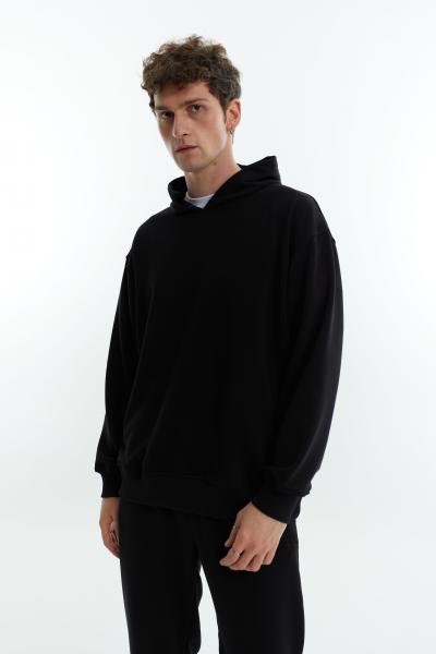 Hoodie basic without fleece black