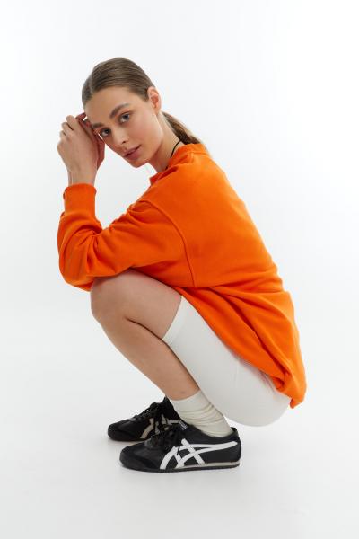 Long sweatshirt orange