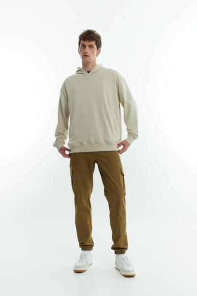 Cotton pants khaki