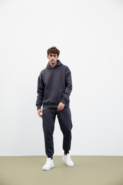 Men's tracksuit fleece graphite