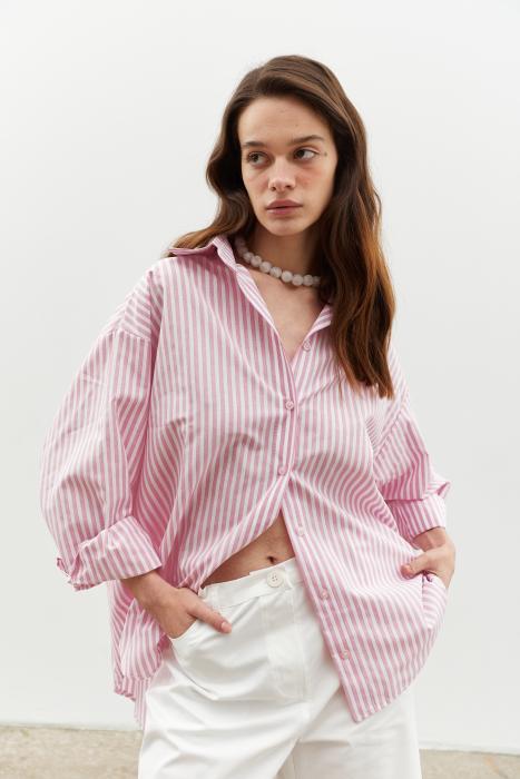 Shirt pink striped